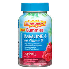 emergen c immune plus raspberry gummies