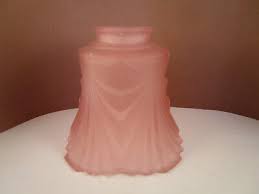 Vintage Frosted Pink Satin Glass Art