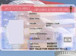 Traveling across some state lines without following these guidelines may also be prohibited. Employment Authorization Document Ead General Work Permit