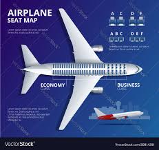 Chart Airplane Seat Plan Of Aircraft Passenger