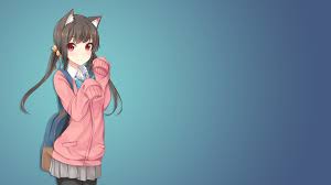 That is essentially what a neko should be. 2884540 1920x1080 Anime Anime Girls Cat Girl School Uniform Animal Ears Nekomimi Original Characters Wallpaper Jpg 198 Kb