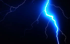 lightning strike lightning blue dark