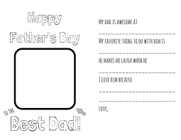 Free Diy Fathers Day Coloring Card Template