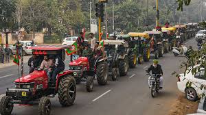 cavalcades of tractors from punjab