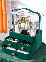 makeup organizer box dustproof portable