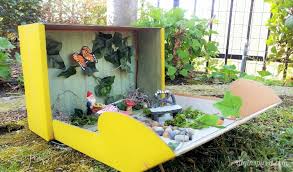 Upcycled Fairy Garden In A Box Diy