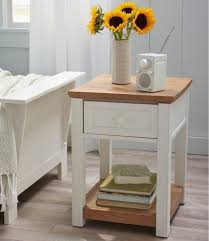 Farmhouse End Table With Rustic Wooden