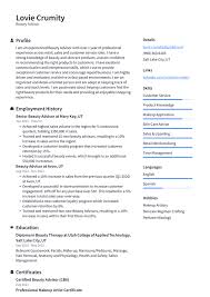 cvs beauty advisor resume exles