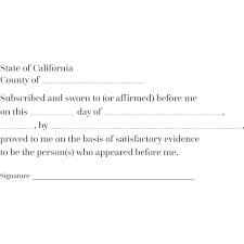 california jurat notary st simply