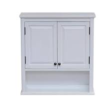 Dorset 27 Inchw X 29 Inchh Wall Mounted Bath Storage Cabinet With Two Doors And Open Shelf
