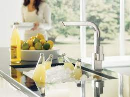 pullout spray high arc kitchen faucet