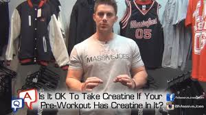take creatine if your pre workout