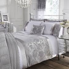Pretty Silver Bedroom White And