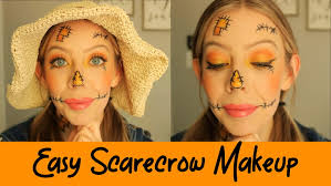 cute easy scarecrow makeup halloween