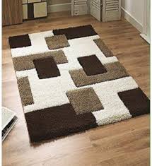 sr handloom brown polyester carpet