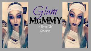 glam mummy halloween makeup easy diy