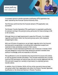 Pension Transfer Specialist Qualification gambar png