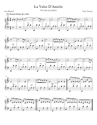 Munti polka satz fur okarinas und. La Valse D Amelie Sheet Music For Accordion Solo Musescore Com