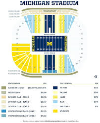 U Of M Stadium Seating Map How To Make Couches Skiphire