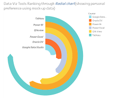 Data Viz Tools Ranking Through Radial Chart Showing Personal