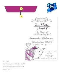 Tea Party Invitation Template Packed With Castle Invitation Template