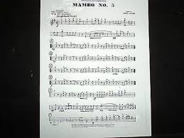 Mambo No 5 Big Band Jazz Chart Perez Prado Score