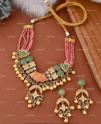 meenakari kundan necklace