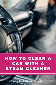 clean a car with a steam cleaner