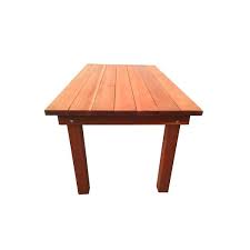 8 Ft Redwood Outdoor Dining Table