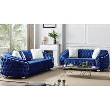 bursa tufted velvet living room set