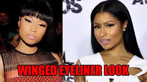 winged eyeliner nicki minaj