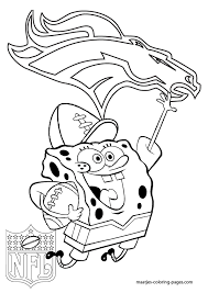 Geometric shaping and bold colouring; Free Denver Broncos Coloring Pages Coloring Home