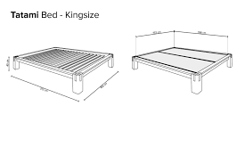 Kingsize Japanese Style Oak Tatami Bed