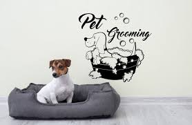 Pet Grooming Salon Wall Decal Mural Dog