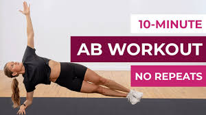 10 minute ab workout for women no
