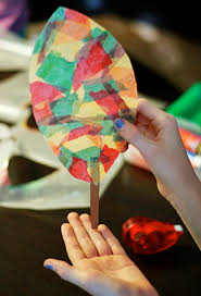 Wax Paper Crafts Leaf Crafts
