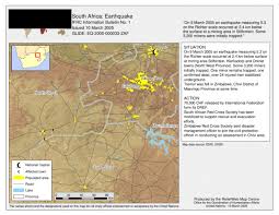 First time feeling an earthquake in south africa, my bed actually shook and i am very far from actual place of action. South Africa Earthquake Situation Map South Africa Reliefweb