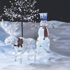 Gisela graham christmas noahs ark musical snow globe 13cm. Seasonal Decor 3 25 Feet Noma Pre Lit Led Light Up Whimsical Snowman Outdoor Christmas Lawn Decoration Home Kitchen
