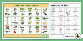 Grid Garden Guide Poster Teacher Made