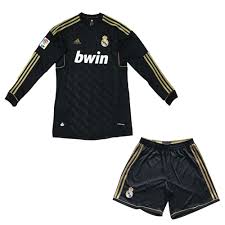 Real madrid club de fútbol. 11 12 Real Madrid Away Black Retro Long Sleeve Jersey Kit Shirt Short Real Madrid Elmontsoccershop
