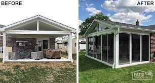 Before After Sunroom Pictures Patio
