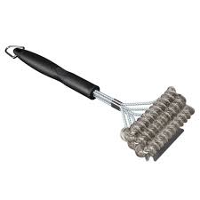 coiled stainless steel grill brush