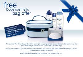 promotional dove gwp cosmetic bag