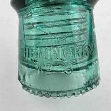 Hemingray Glass Insulator No 9 Blue