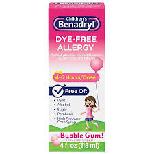 benadryl dye free allergy liquid