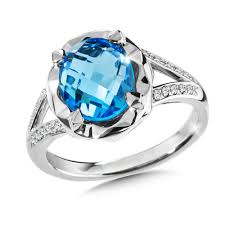 swiss blue topaz and diamond ring