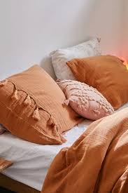 burnt orange bedroom