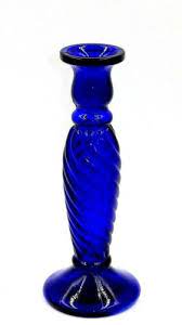Vintage Cobalt Blue Glass 9 25 Spiral