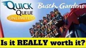 is busch gardens ta quick queue