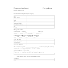 Pledge Form Template Magdalene Project Org